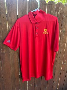 adidas Red Men's Tecate Polo Shirt